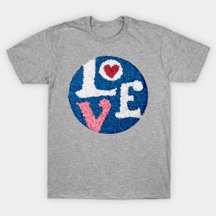 Love - Melted Plastic Popcorn art T-Shirt